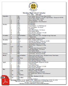 dublin high school calendar